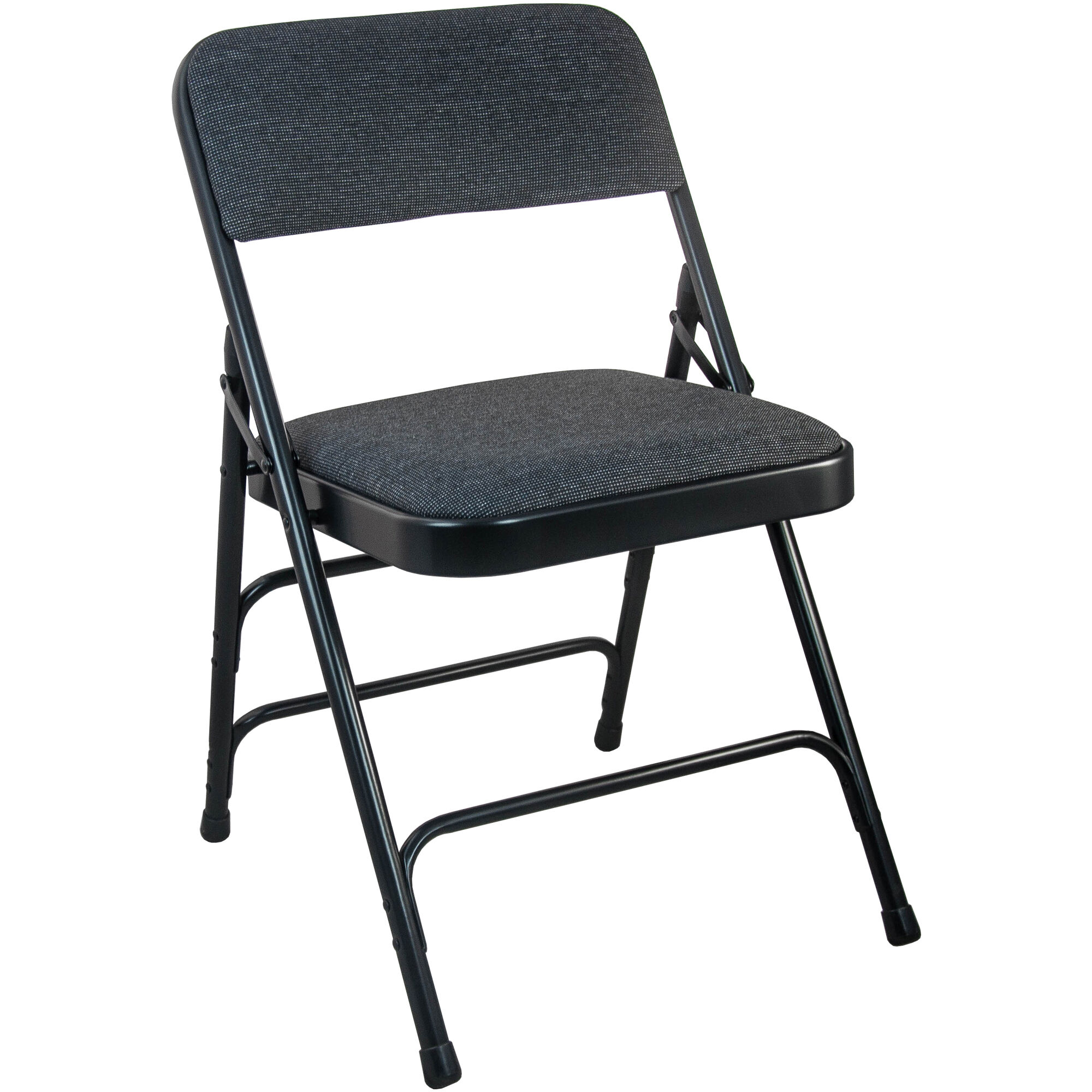 Black Metal Padded Chair
